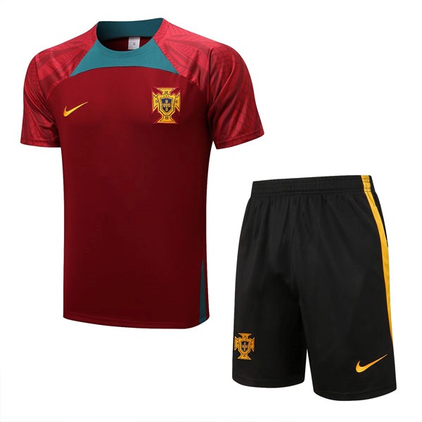 Trainingsshirt Portugal Komplett-Set 2022-2023 Rote